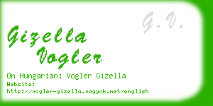 gizella vogler business card